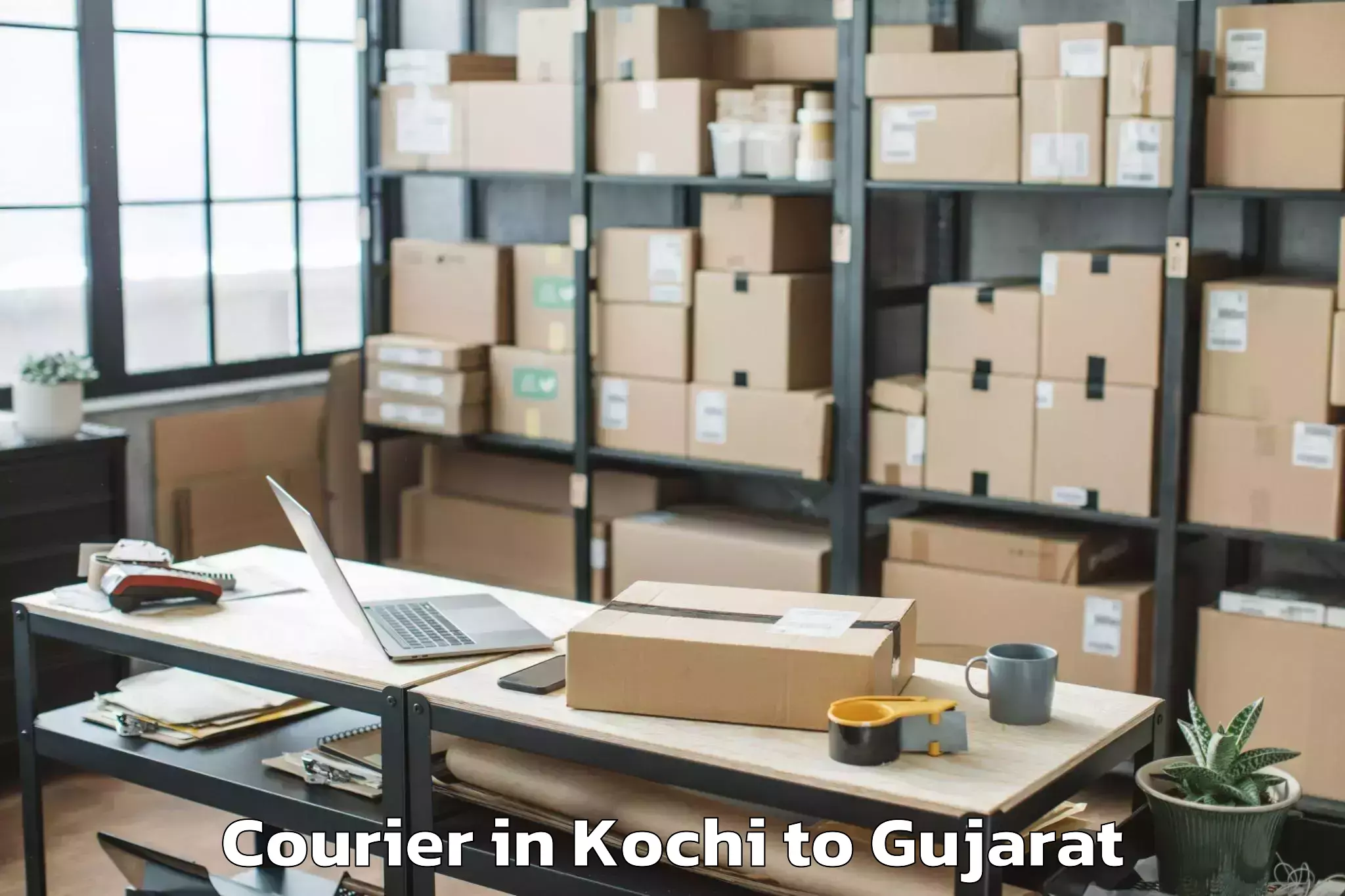 Hassle-Free Kochi to Mahudha Courier